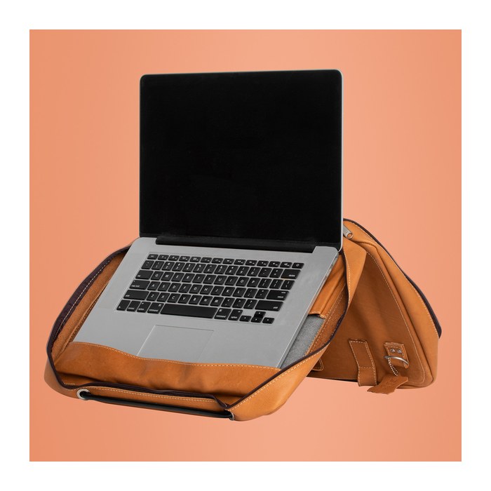 R-Go NBT+Ständer Viva 15,6" vollnarbenleder ergono. braun
