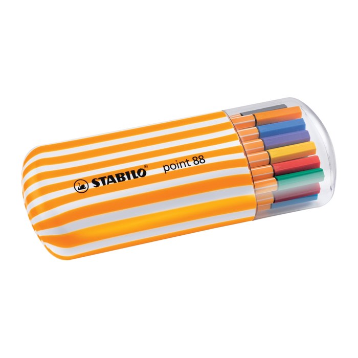 STABILO point 88 Zebrui Fineliner farbsortiert 0,4 mm, 20 St.