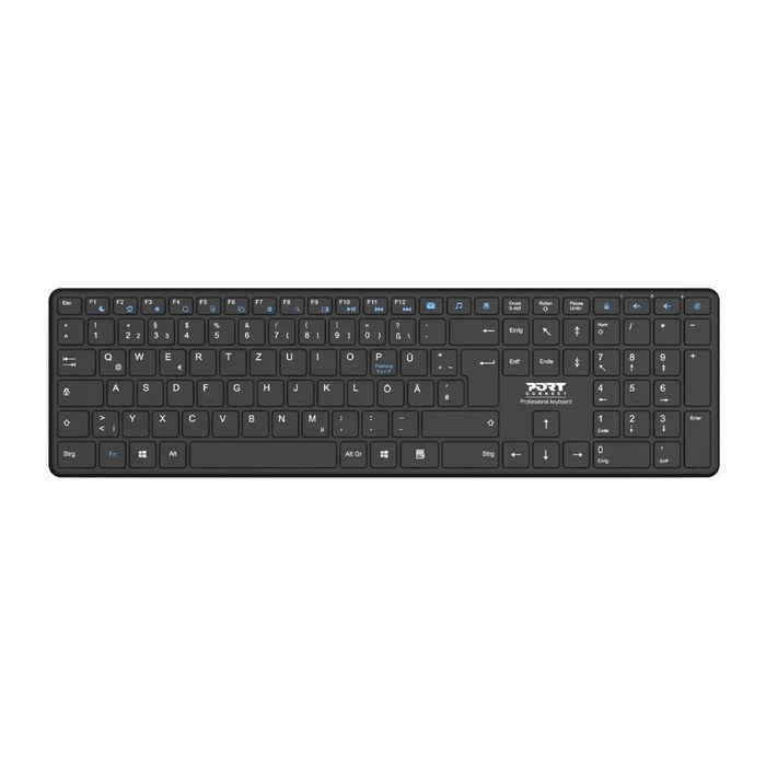 Port Tastatur kabellos Bluetooth QWERTZ Office