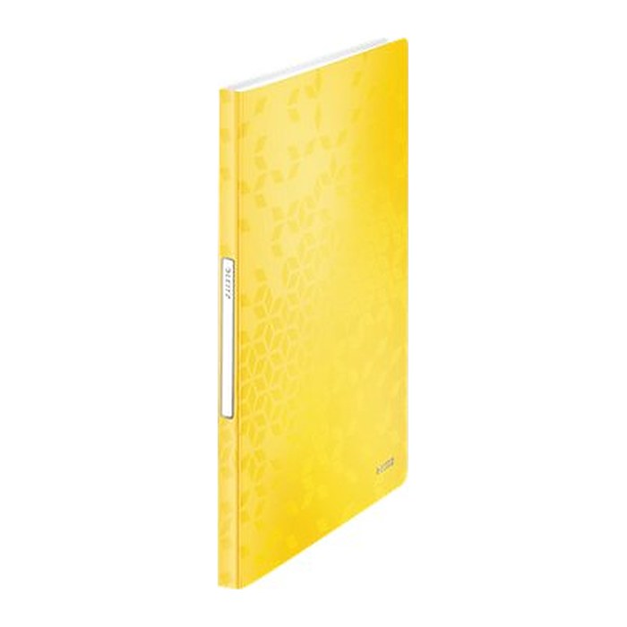 LEITZ WOW Sichtbuch DIN A4, 40 Hüllen gelb-metallic, 1 St.