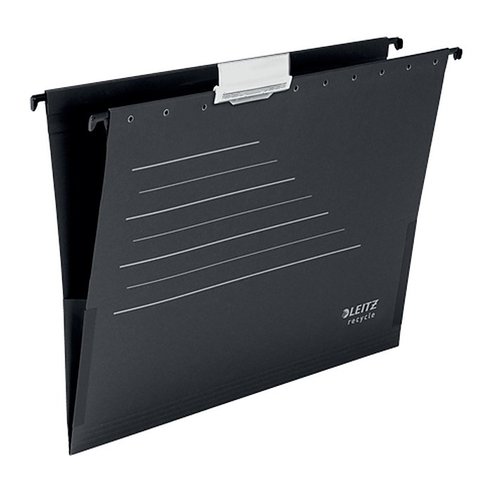 LEITZ Hängetaschen ALPHA® recycle 1922 schwarz, 10 St.