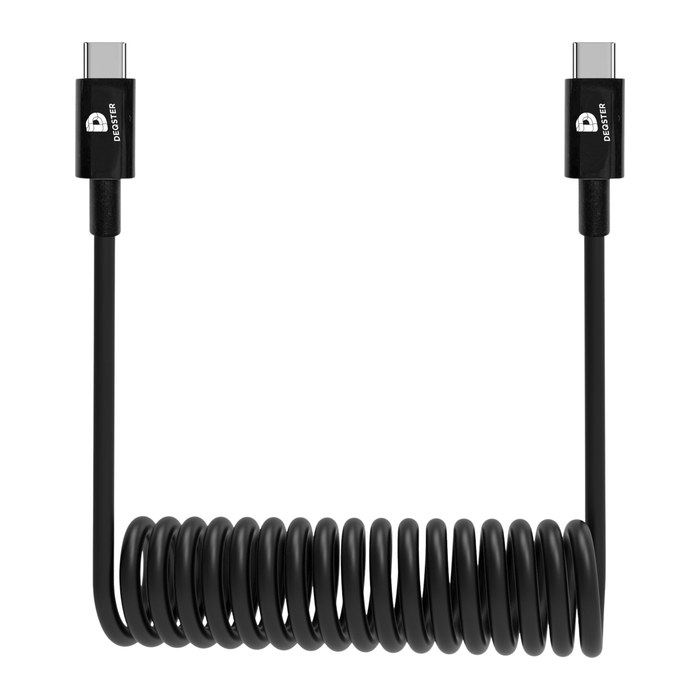 DEQSTER Ladekabel schwarz, Kabellänge: 0,8 m, 240 Watt