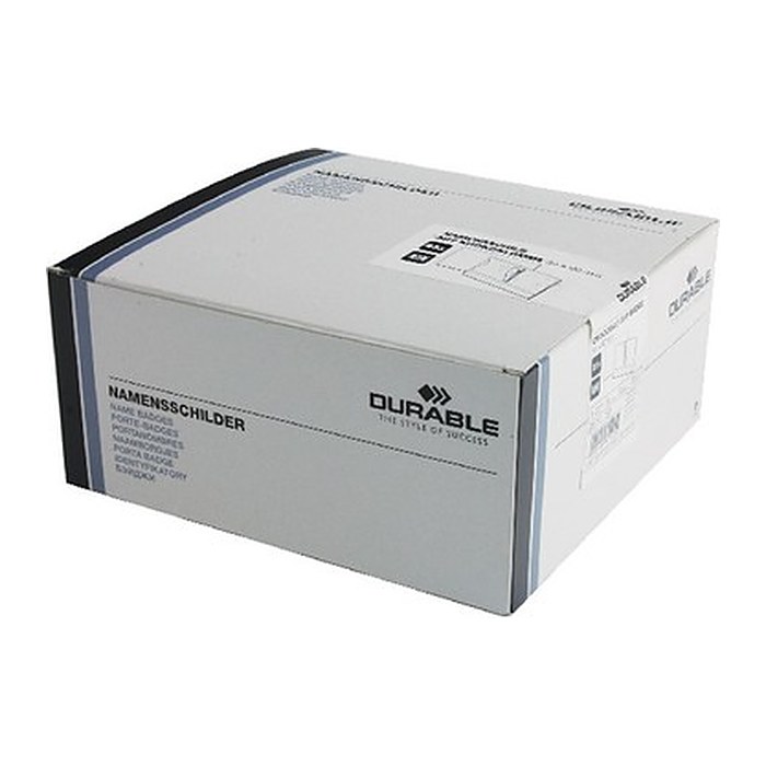 DURABLE Namensschilder mit Krokoklemme 9,0 x 5,4 cm, 25 St.