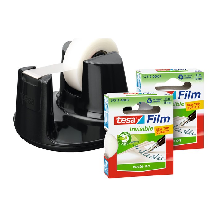 tesa Tischabroller Easy Cut Compact schwarz