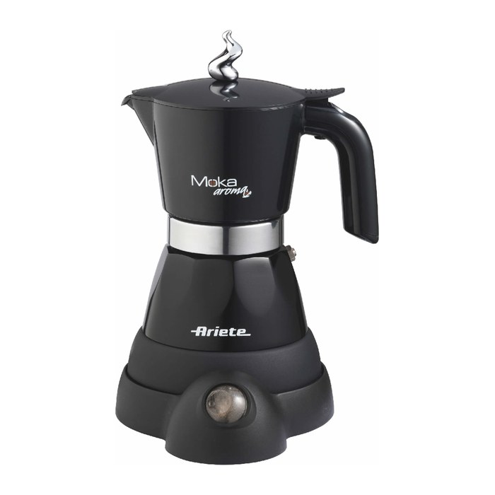 Ariete Moka aroma Espressokocher elektrisch schwarz, 2 oder 4 Tassen