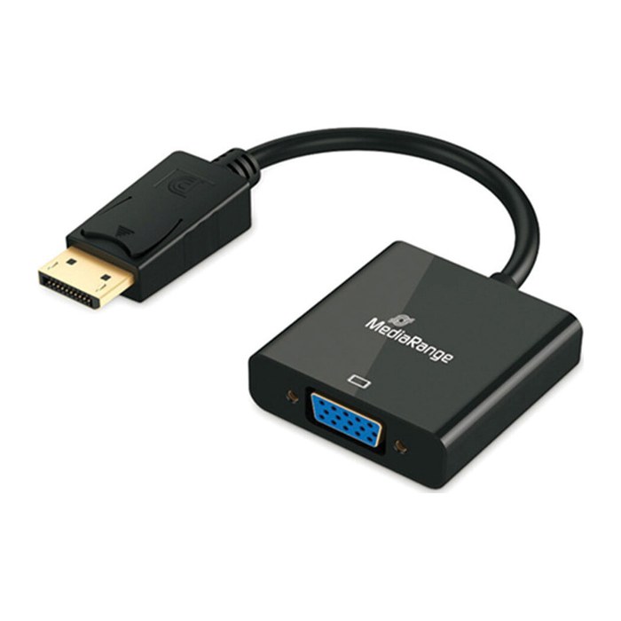 MediaRange VGA Buchse/DP Stecker 15cm schwarz
