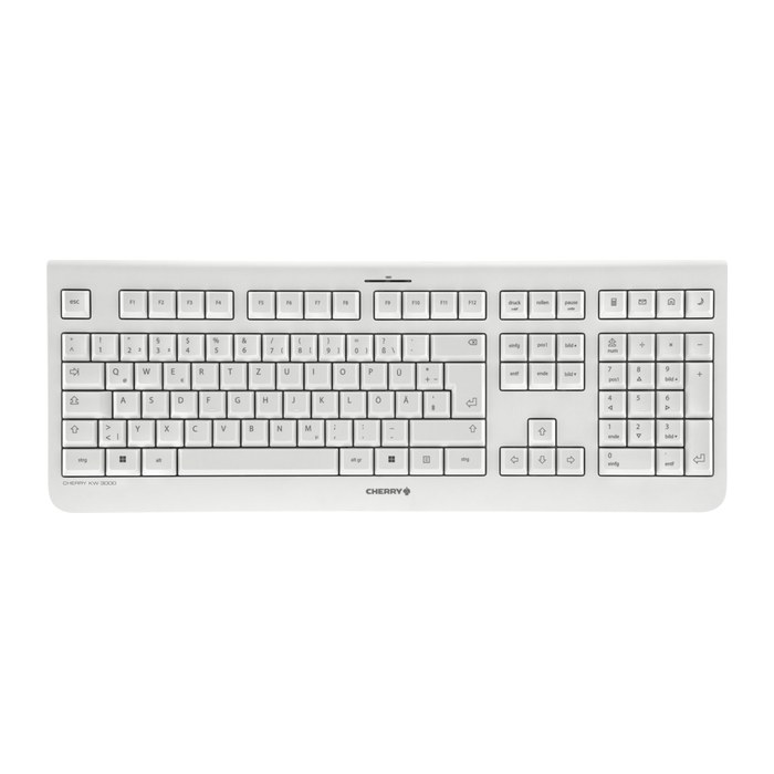 CHERRY KW3000 Wireless Tastatur DE weiß