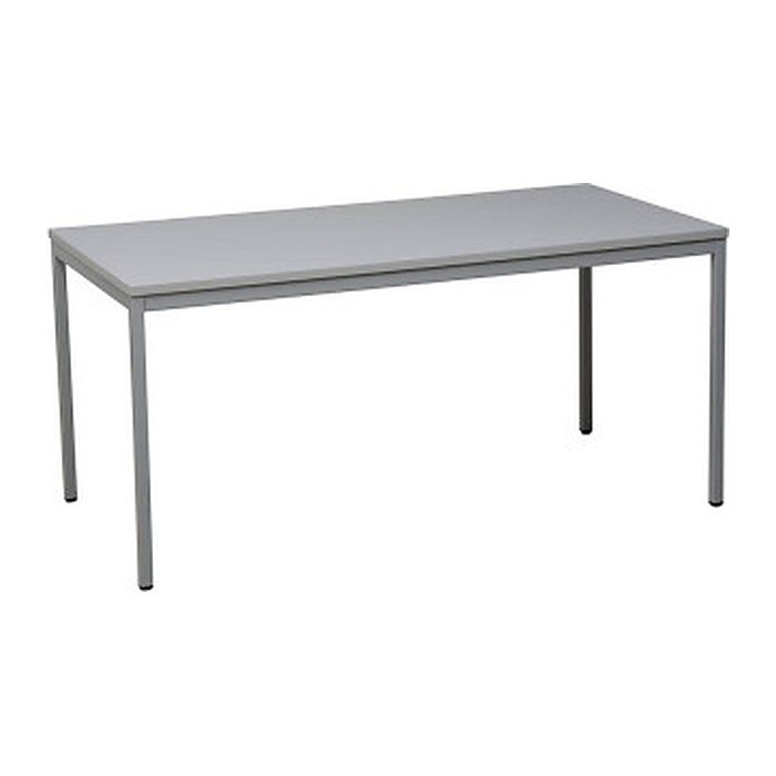 Gürkan Mehrzwecktisch grau rechteckig, Vierkantrohr grau, 160,0 x 60,0 x 75,0 cm