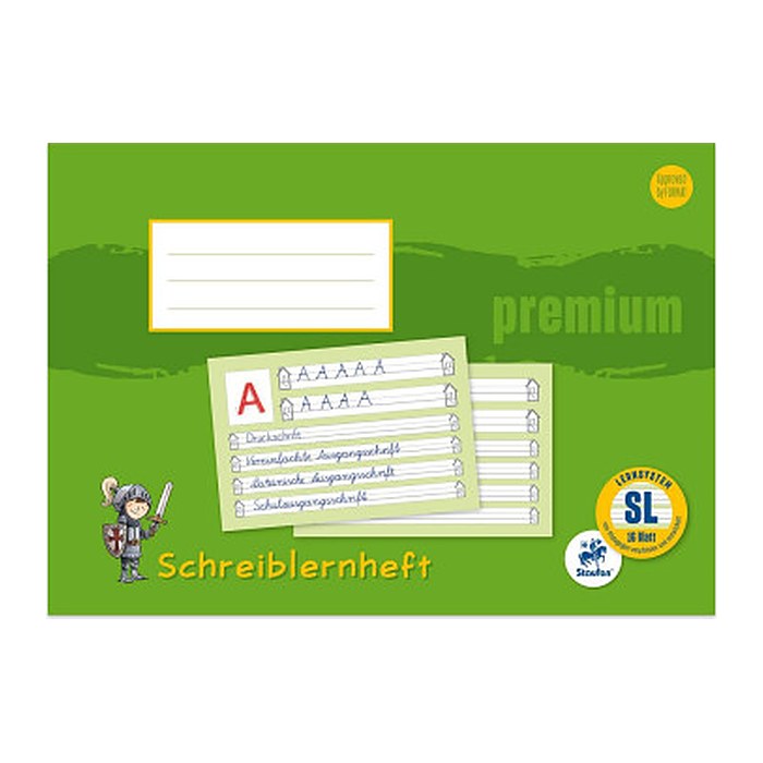 Staufen® Schreiblernheft Premium Lineatur SL liniert DIN A4 quer ohne Rand, 16 Blatt, 1 St.