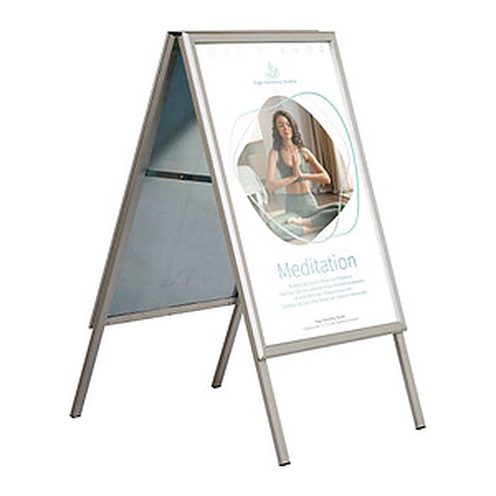 update displays Kundenstopper silber DIN A0 2 Fächer 88,4 x 91,0 x 123,2 cm, 1 St.