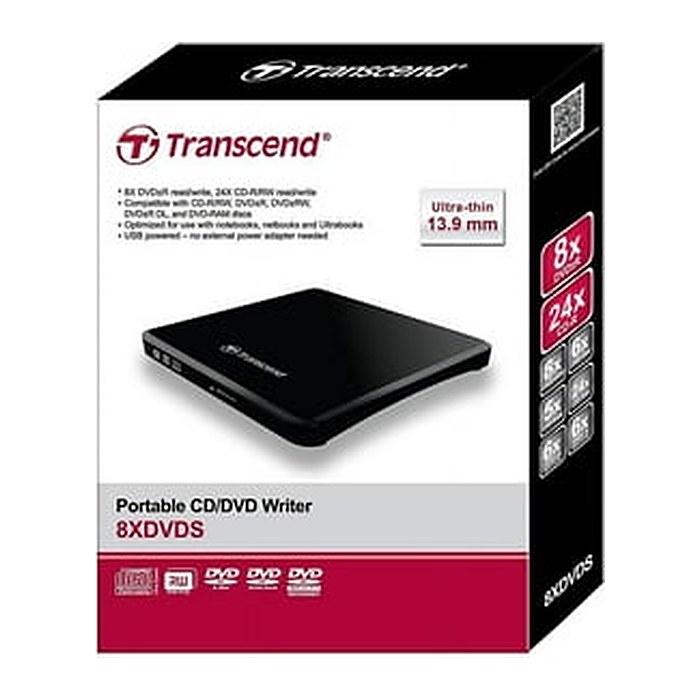 Transcend DVDS-K externer DVD-Brenner schwarz