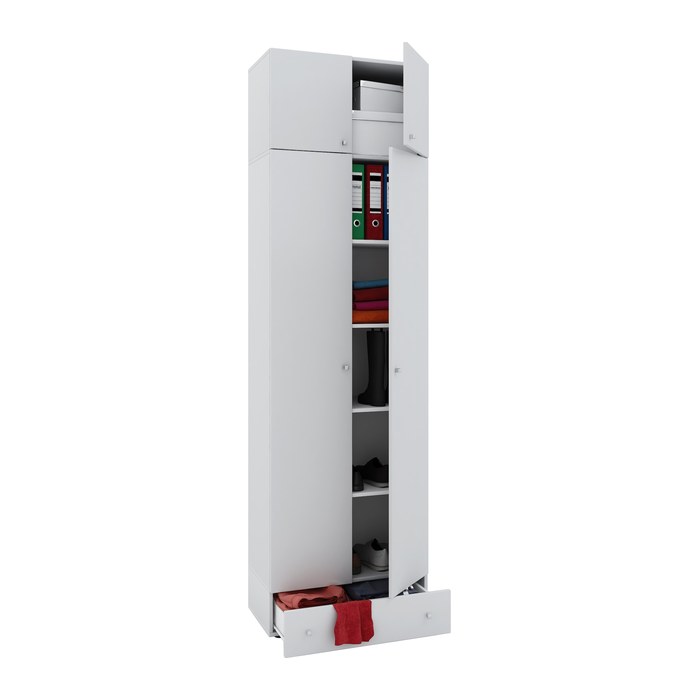 VCM my office Aktenschrank Vandol, 912251 buche 4 Fachböden 70,0 x 40,0 x 238,0 cm