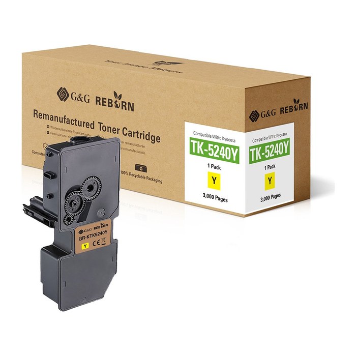 G&G Reborn-Toner kompatibel mit Kyocera TK-5240Y