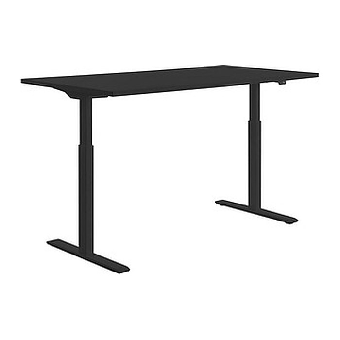 Topstar E-Table elektrisch höhenverstellbarer Schreibtisch schwarz rechteckig, T-Fuß-Gestell schwarz 160,0 x 80,0 cm