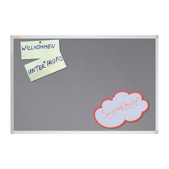 FRANKEN Pinnwand X-tra!Line 180,0 x 120,0 cm Textil grau