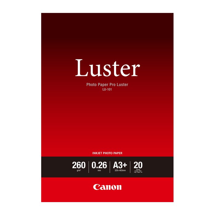 Canon Fotopapier LU-101 A3+ DIN A3+ hochglänzend 260 g/qm 20 Blatt