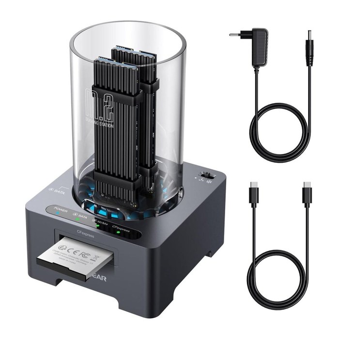 GRAUGEAR Docking Station für M.2NVMe/NGFF SSD/CF-Express