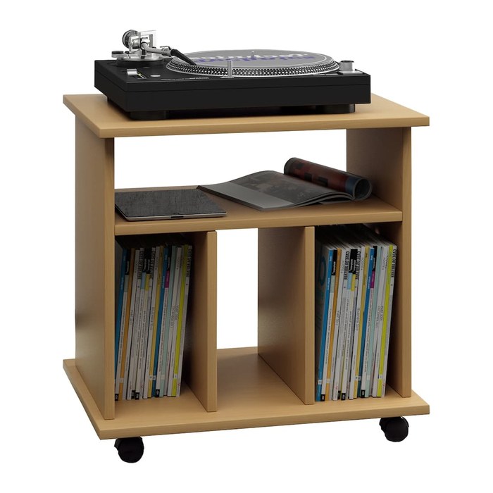 VCM my home Tabina Beistelltisch rechteckig Spanplatte buche 60,0 cm 59,0 cm, 1 St.