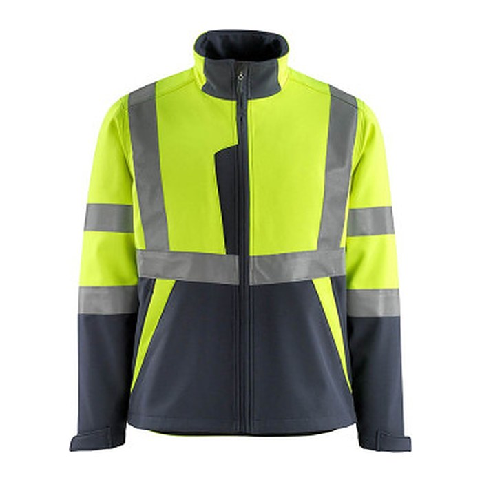 MASCOT® unisex Warnjacke Kiama gelb, schwarzblau Größe L