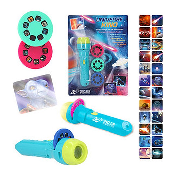 DEPESCHE Monster Cars Spacefun mit Bildeffekten Taschenlampe blau, 1 St.