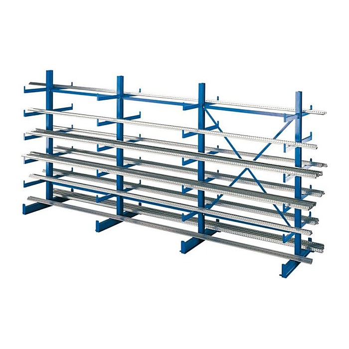 SCHULTE Anbau-Schwerlastregal K1000 14491 enzianblau 125,0 x 100,0 x 200,0 cm