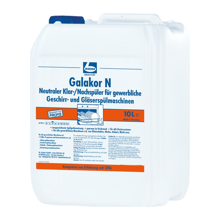 DR.BECHER Galakor N Klarspüler, 10 l, 1 St.