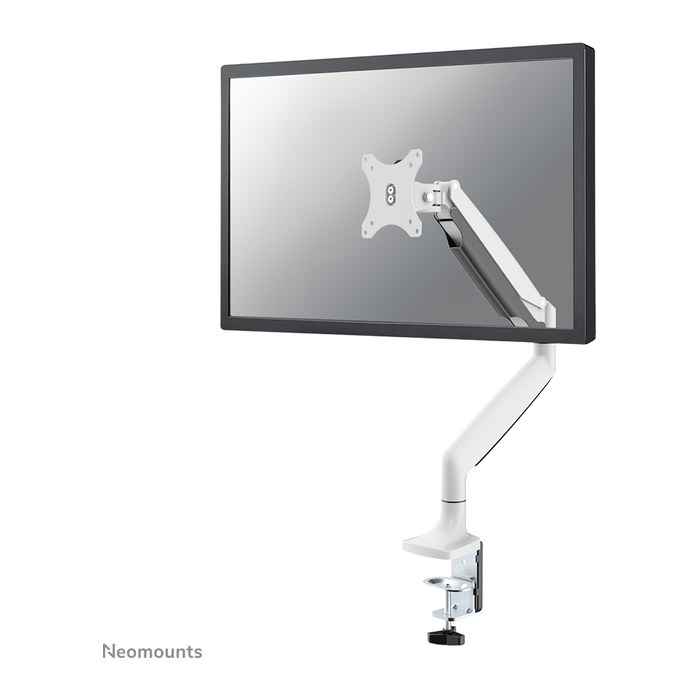 Neomounts Monitor-Halterung NM-D750WHITE weiß für 2 Monitore, Tischklemme, Tischbohrung