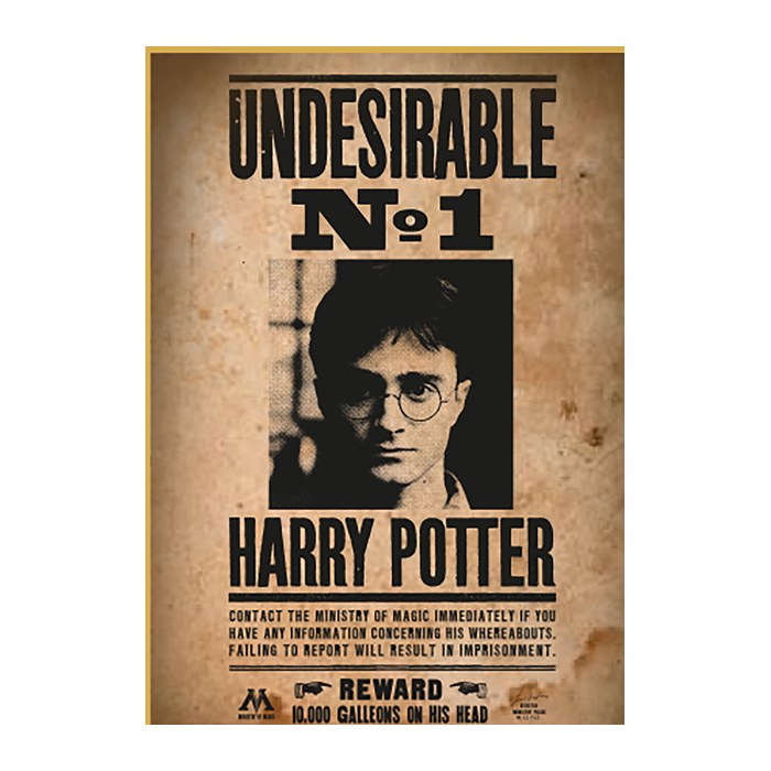 ThumbsUp! Puzzle Harry Potter "Wanted No.1" 50Teile