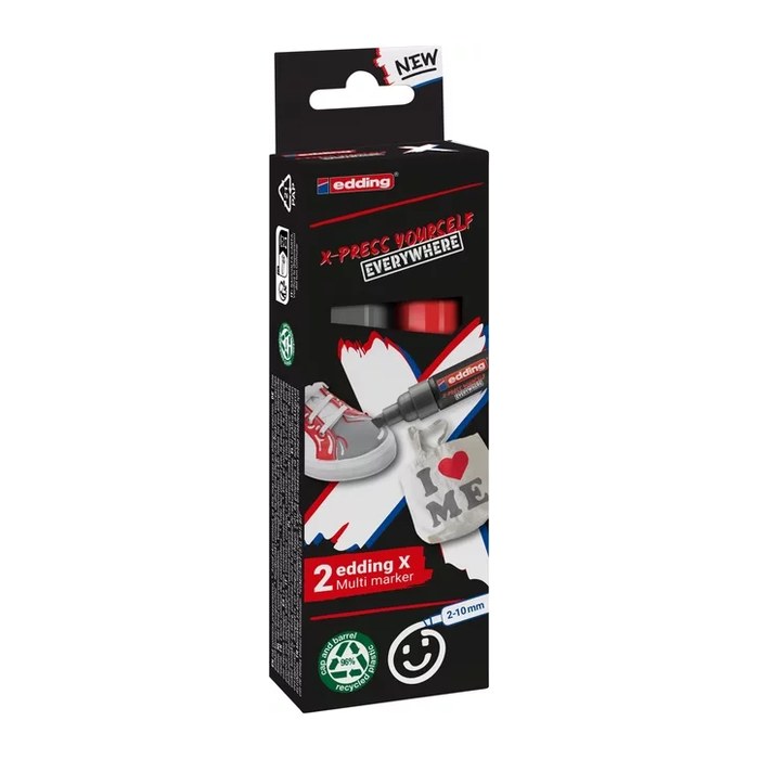 edding Multimarker farbsortiert 2,0 - 10,0 mm, 2 St.