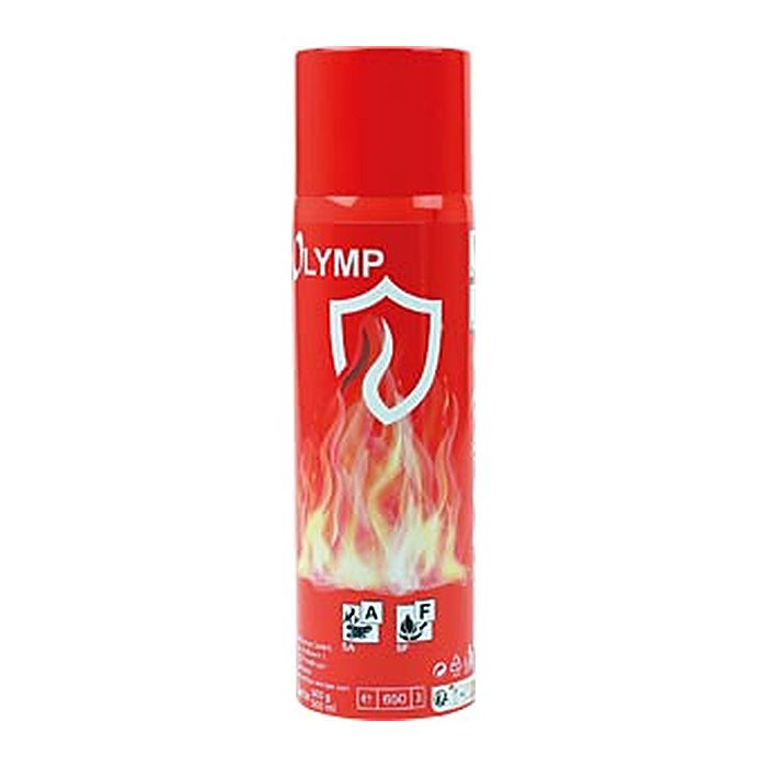 Olymp Feuerlöschschaum/-Spray im 12er Display rot
