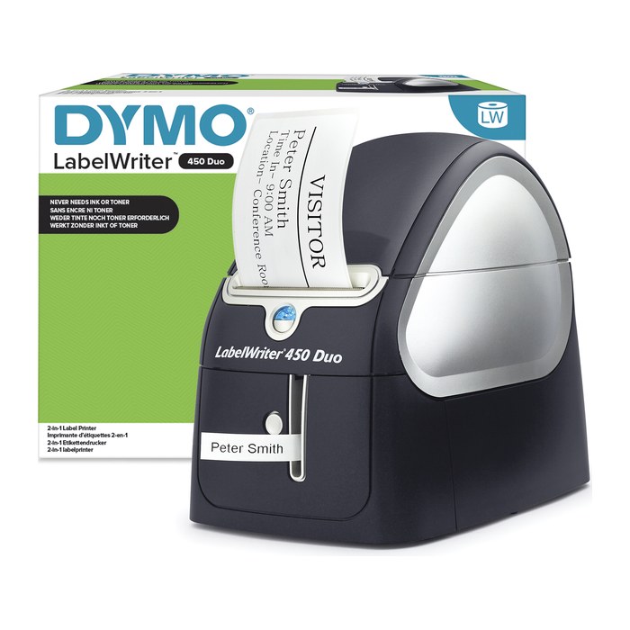 DYMO LabelWriter 450 Duo Etikettendrucker silber, schwarz