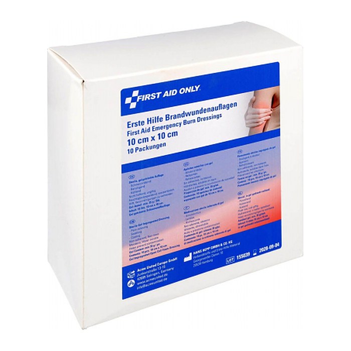 FIRST AID ONLY® Brandwunden-Kompressen P-91400 00 transparent, 10 St.