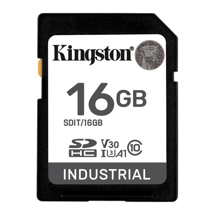 SD Card 16GB Kingston SDHC Industrial -40C to 85C retail