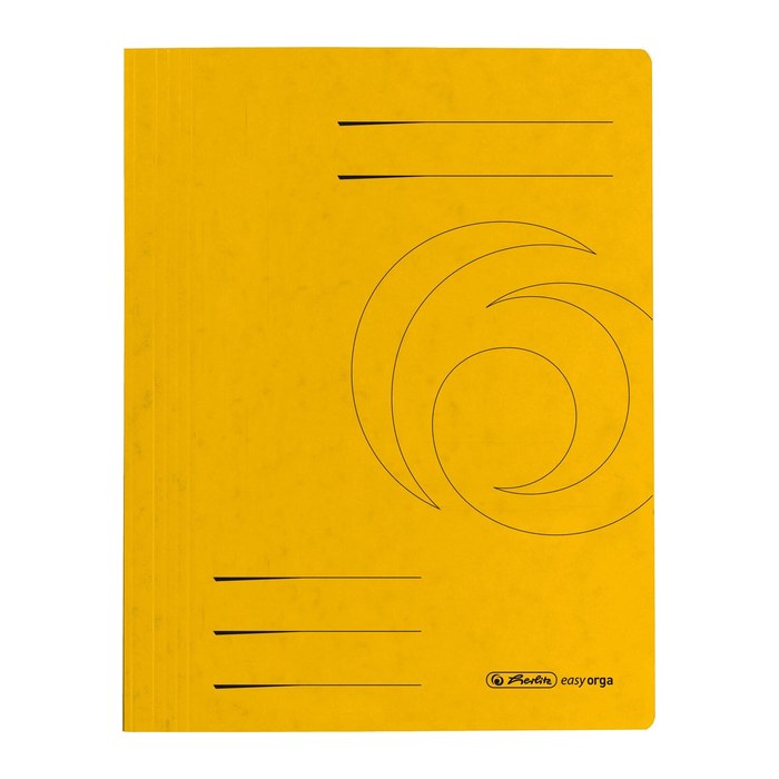herlitz Schnellhefter Quality Karton gelb DIN A4, 1 St.