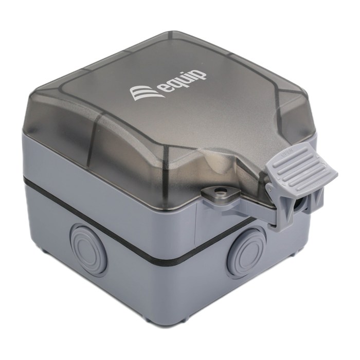 Equip Aufputzdose 1-Port Keystone ungeschirmt outdoor grau