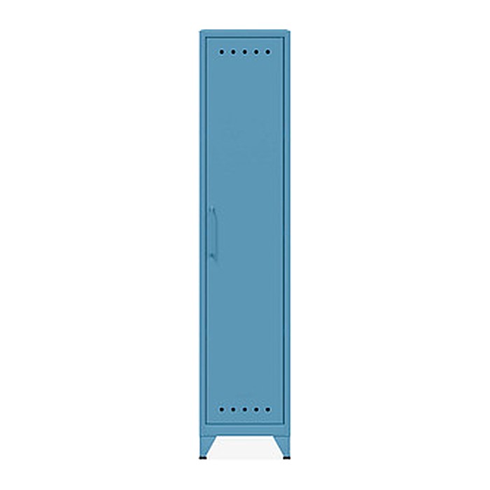 BISLEY Stahlschrank Fern Locker FERLOC3S605 blau 3 Fachböden 38,0 x 51,0 x 180,0 cm, aufgebaut, 1 St.