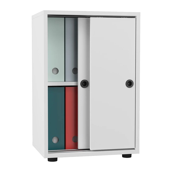 VCM my office Schiebetürenschrank Ulas, 919817 weiß 1 Fachboden 49,0 cm 37,7 cm