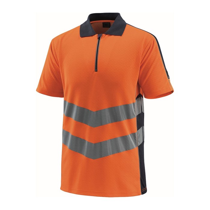 MASCOT® unisex Warnschutz Shirt Murton orange, schwarzblau Größe S, 1 St.