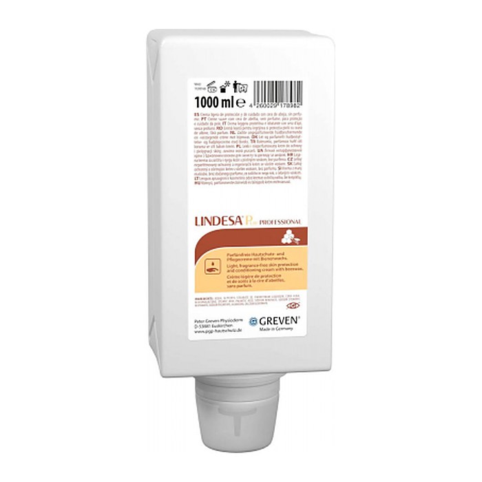 LINDESA® PROFESSIONAL PURE Hautschutzcreme 1,0 l