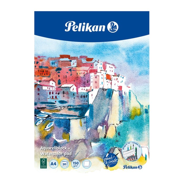 Pelikan Aquarellblock C4/20 FSC