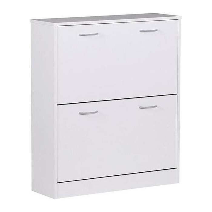 WOHNLING Schuhschrank, WL1.347 weiß 2 Fachböden 75,0 x 24,0 x 87,0 cm