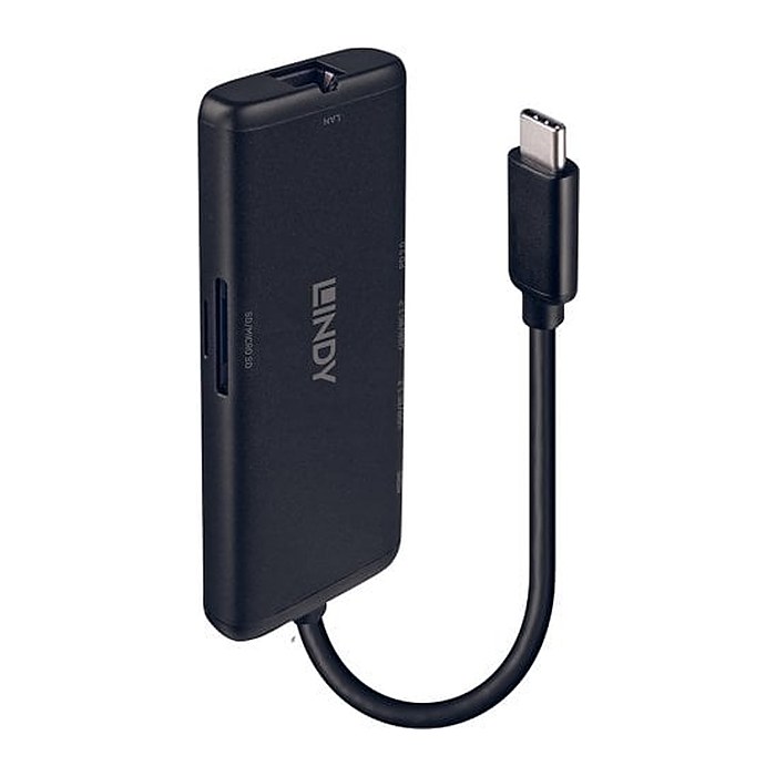 LINDY DST-Mini, USB Typ C 4K Laptop Mini Dock