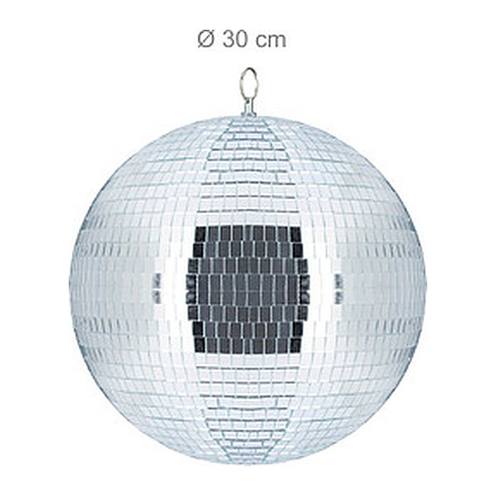 relaxdays Discokugel silber Ø 30,0 cm, 1 St.