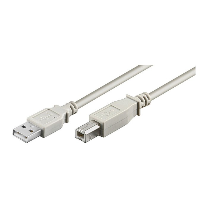 goobay USB 2.0 A/USB 2.0 B Kabel 1,8 m grau, 1 St.