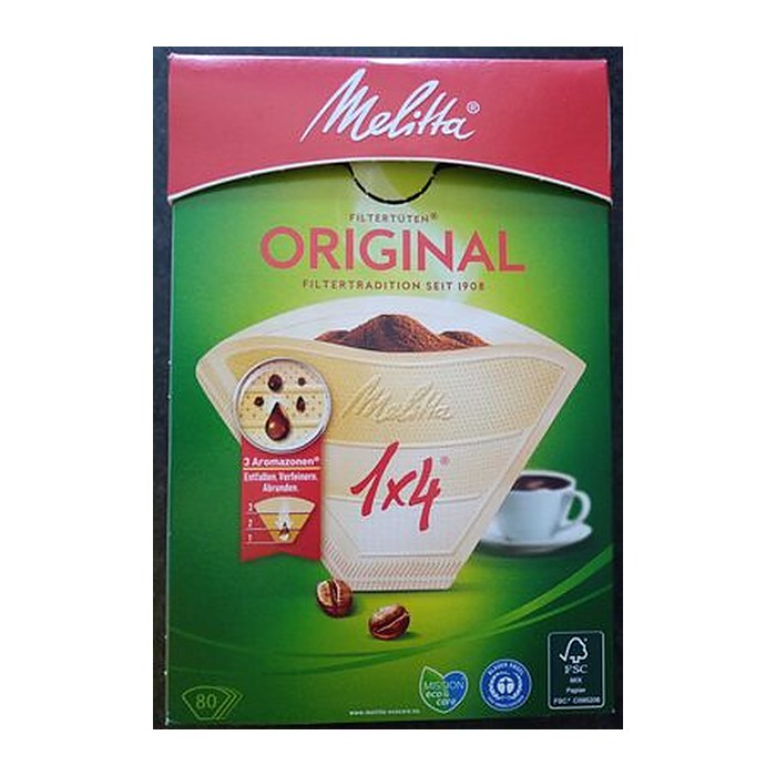 Melitta ORIGINAL 1x4 Kaffeefilter, 80 St.