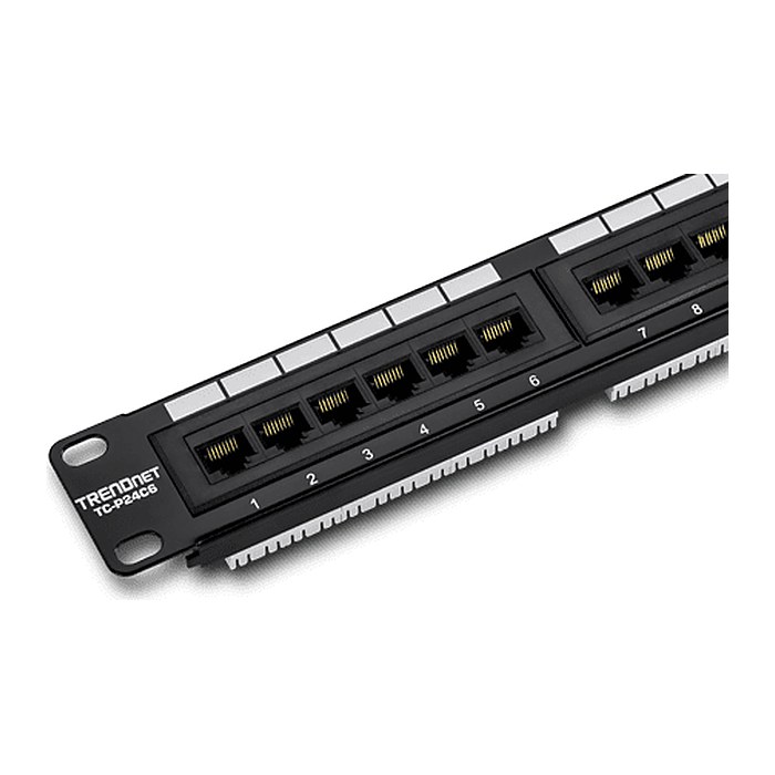 TRENDnet Patchpanel 24-port Cat6 ungeschirmt 19"