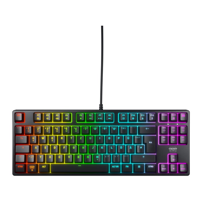 CHERRY XTRFY K4V2 Tastatur RGB Wired DE MX Rot TKL 80% sw