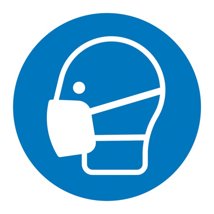 SafetyMarking® Gebotsaufkleber "Maske benutzen" rund 20,0 cm, 1 St.