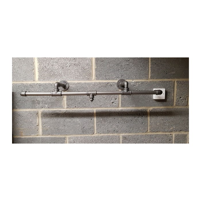VASAGLE Garderobenbank mit Haken und Schuhrost HSR40B braun Holz 72,0 cm