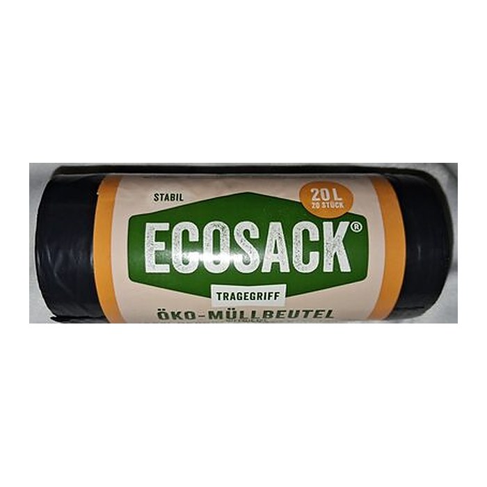 ECOSACK® Müllbeutel 20,0 l schwarz 20 µm, 20 St.